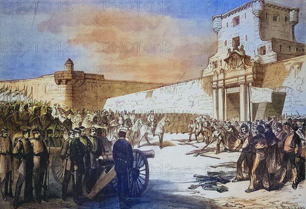 General Caballeros obtains the subjugation of the insurgents of Cadiz