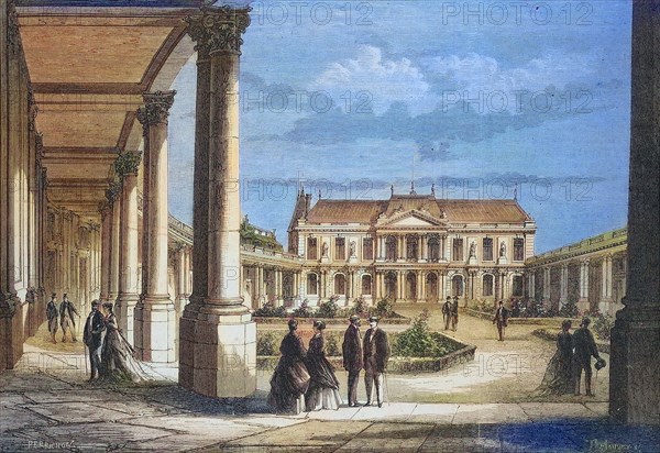 Restoration of the French National Archives circa 1868