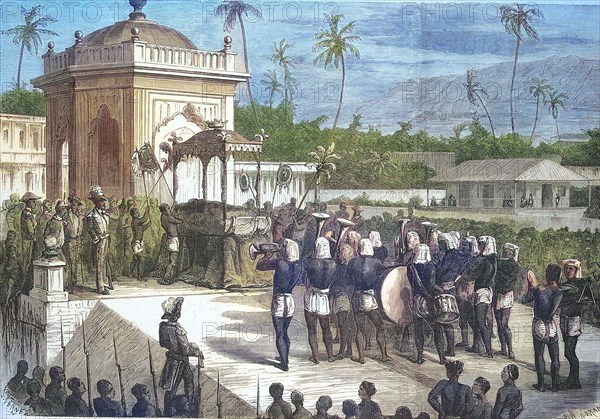 funeral of the Queen of Madagascar