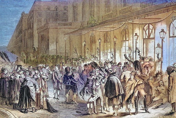 The last hours of the carnival in 1869