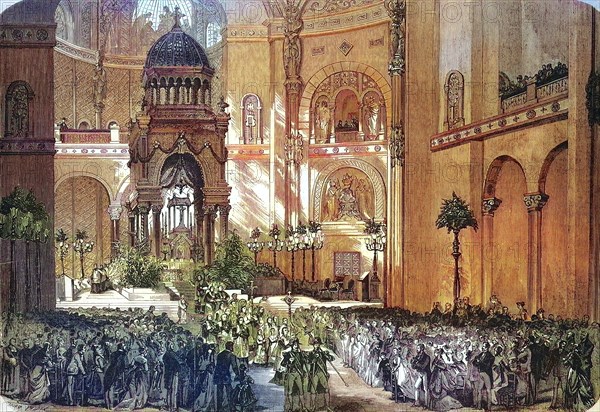 Inauguration of the church Saint Augustin 1871