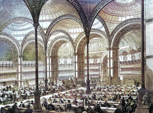The new reading room in the royal library in Paris