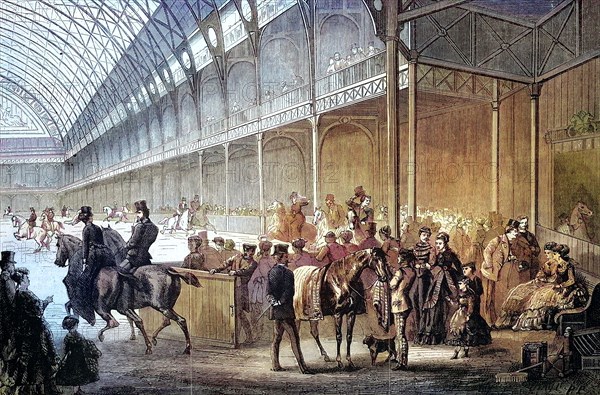 new riding school in the Palace of Industry