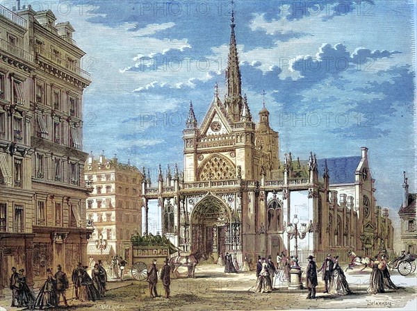 The Catholic parish church of Saint-Laurent in Paris was begun in the 15th century in the late Gothic style and completed in the 18th century