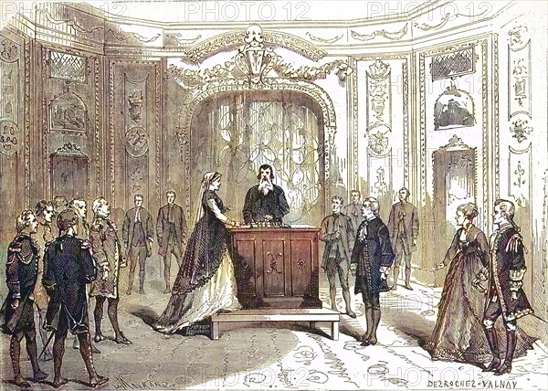 Theater scene from La Czarine