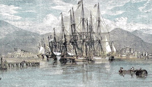 Port of St. Thomas in 1869