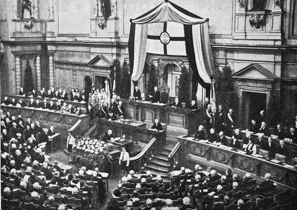 50th Anniversary Celebration of the German Colonial Society in the Plenary Session Hall of the German Reichstag