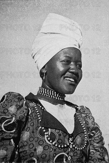 Herero woman in festive costume