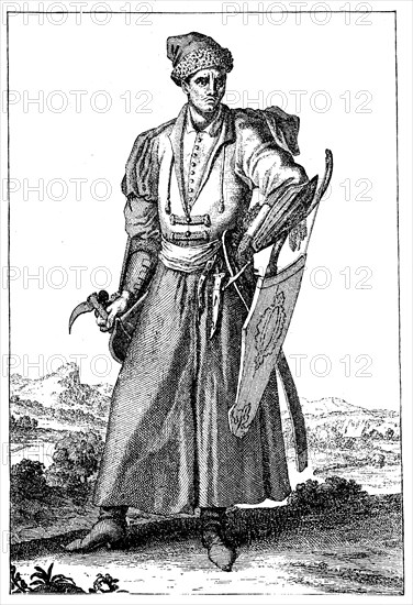 Armed Polish nobleman in 1708