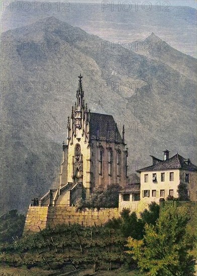 Archduke Johann's burial chapel at Schenna Castle near Meran