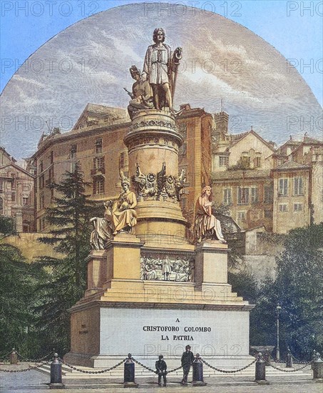 Das Kolumbus-Denkmal in Genua