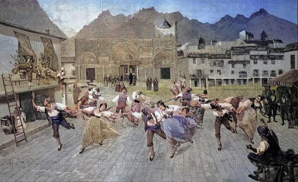 The farandole is an open-chain community dance popular in Provence