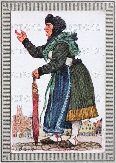 Traditional Costumes In Germany In The 19Th Century