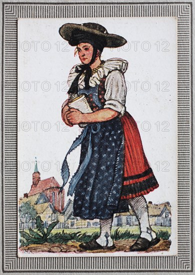 Traditional Costumes In Germany In The 19Th Century