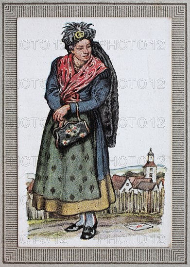 Traditional Costumes In Germany In The 19Th Century