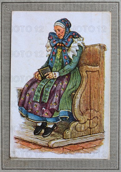 Traditional Costumes In Germany In The 19Th Century