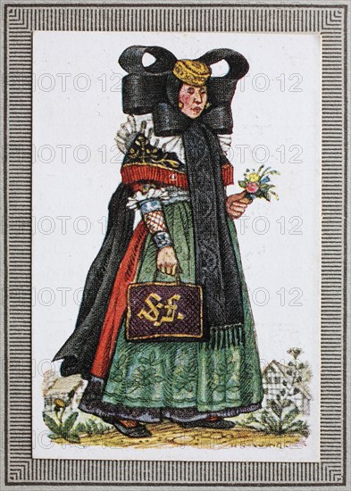 Traditional Costumes In Germany In The 19Th Century