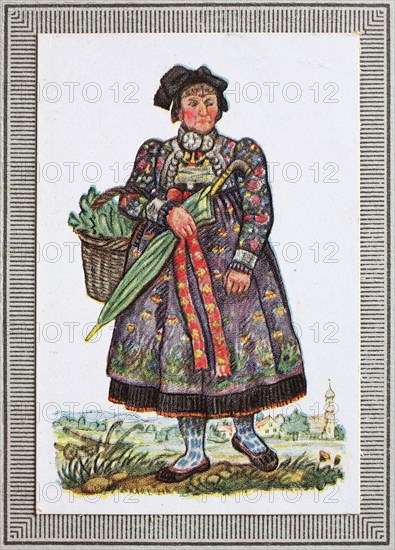 Traditional Costumes In Germany In The 19Th Century