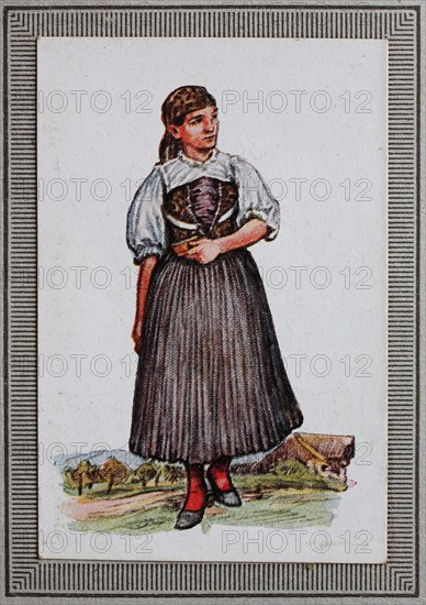 Traditional Costumes In Germany In The 19Th Century