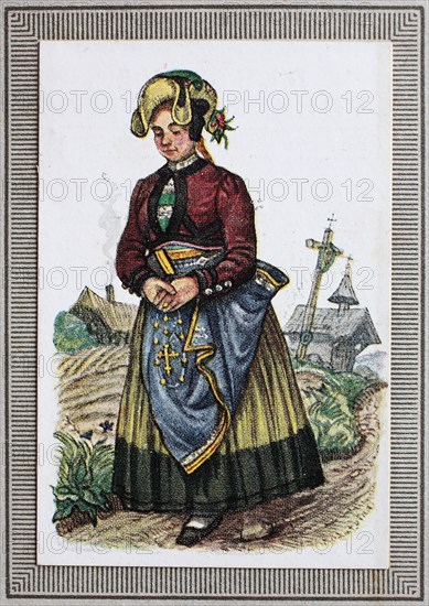 Traditional Costumes In Germany In The 19Th Century