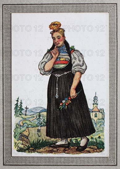 Traditional Costumes In Germany In The 19Th Century