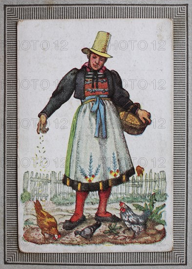 Traditional Costumes In Germany In The 19Th Century