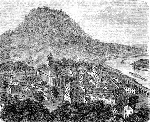 City And Fortress Königstein In 1870