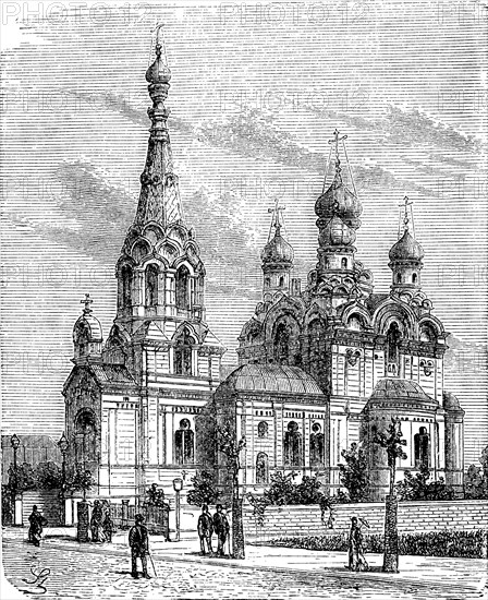 The Russian Church In Dresden In 1870