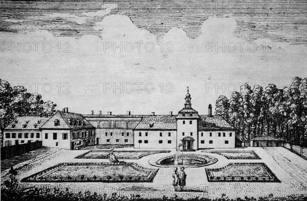 Historical View Of Triesdorf Castle