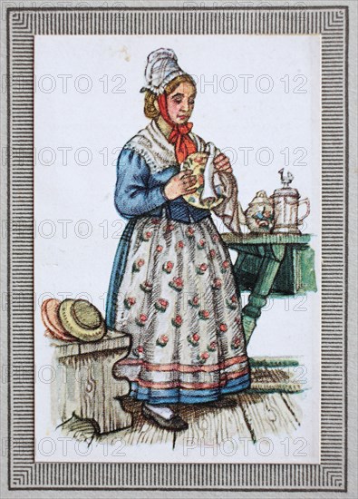 Traditional Costumes In Germany In The 19Th Century