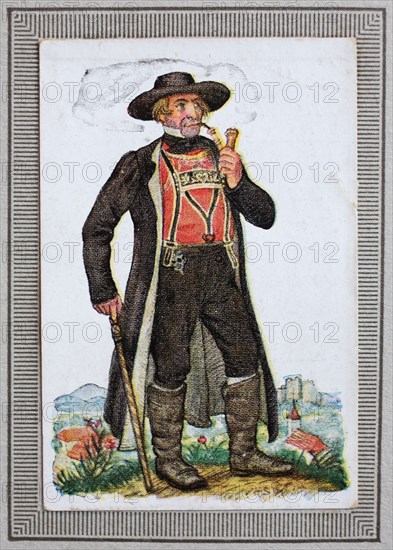 Traditional Costumes In Germany In The 19Th Century