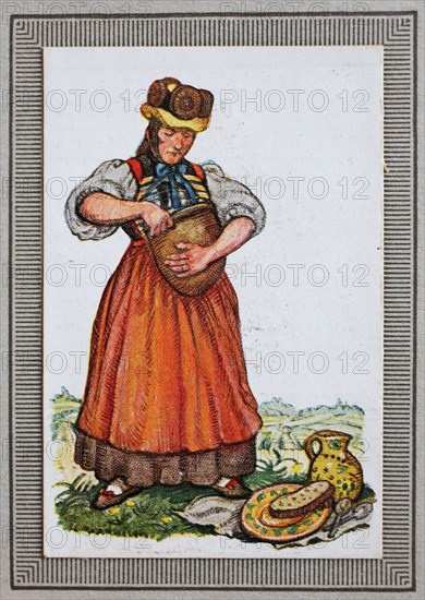 Traditional Costumes In Germany In The 19Th Century