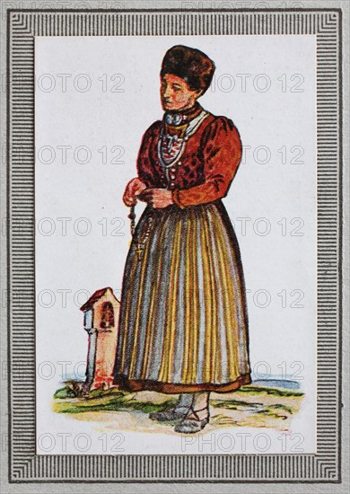 Traditional Costumes In Germany In The 19Th Century