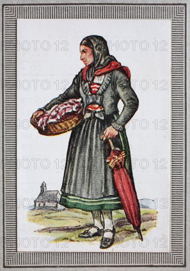 Traditional Costumes In Germany In The 19Th Century