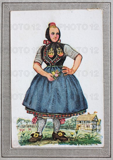 Traditional Costumes In Germany In The 19Th Century