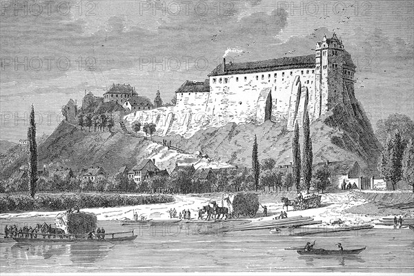 Wettin Castle In 1870