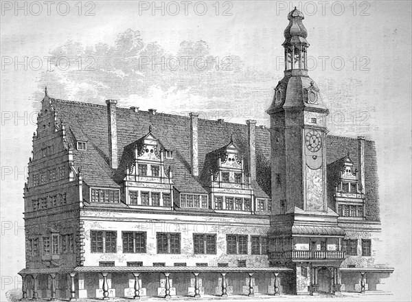 The Town Hall In Leipzig In Its Original Design