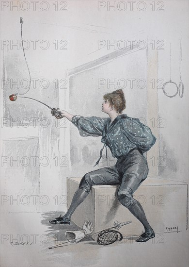 Fencing Woman