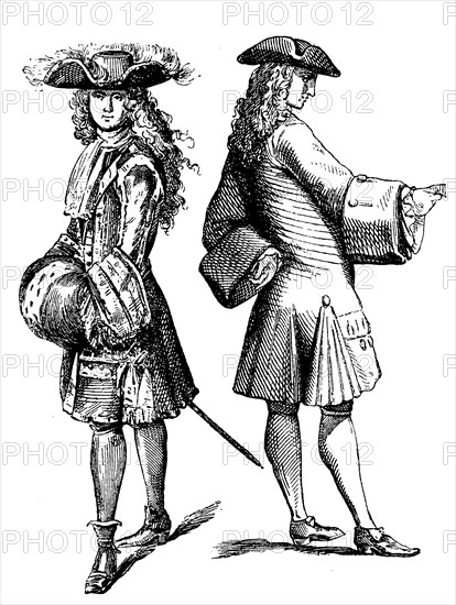 Noble Costume In The Year 1693 (Left)