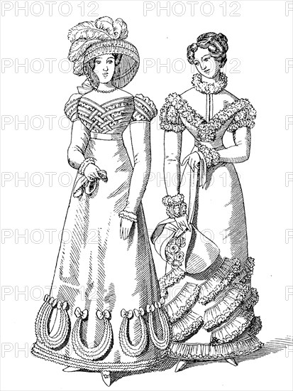 Lady'S Fashion In The Year 1821