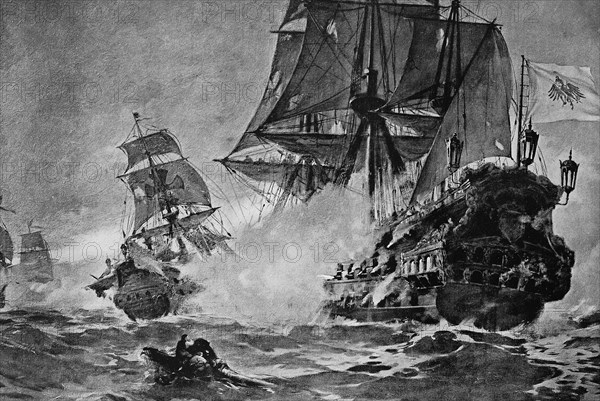 The Brandenburger Attacking The Spanish Treasure Fleet