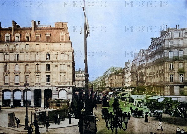 'One Of The First Autotypes From The Rue Saint-Lazare In Paris; France