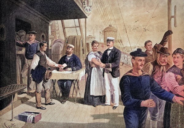 Vaccination On Board An Ocean Liner In 1884