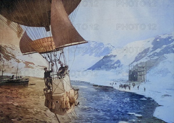 Salomon August Andrée'S Expedition With A Gas Balloon To The North Pole Started On July 11, 1897 And Ended In October Of The Same Year With The Death Of The Three Participants / Salomon August Andrée'S Expedition With A Gas Balloon To The North Pole Started On July 11