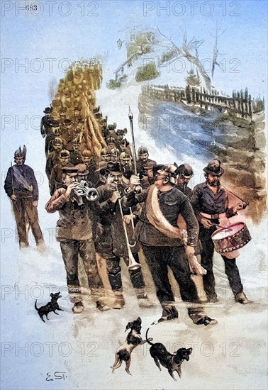 Firemen'S Pageant In 1889