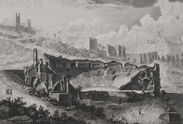 Ruins of the Roman theatre.