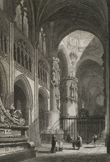 Burgos Cathedral. Inside view.