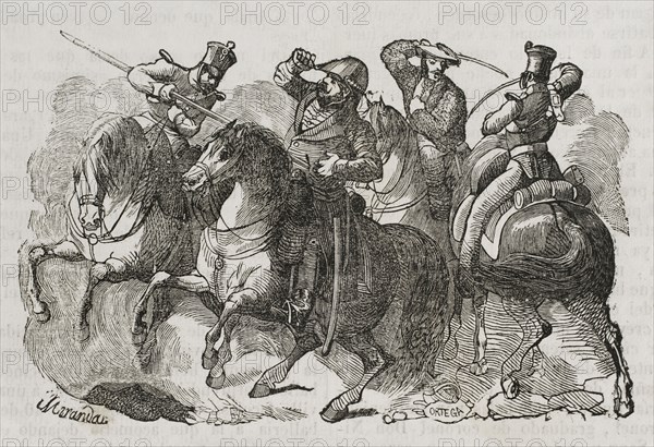 Attack to Juan Manuel Balmaseda, the leader of the Carlist faction.