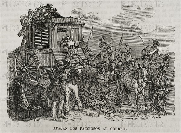 Assault by the Carlists on the postal service on its way to Vitoria.