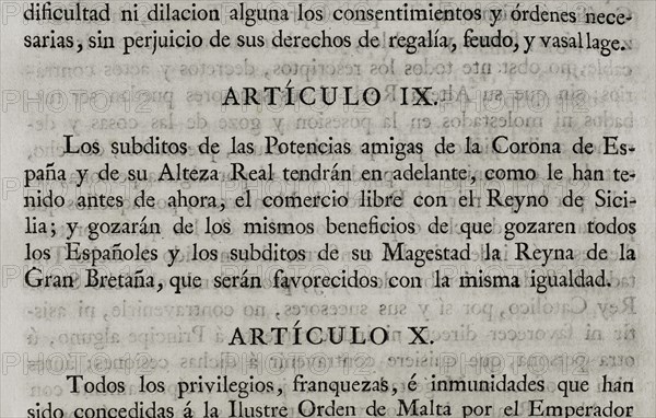 Treaty of peace, alliance and friendship agreed between King Philip V of Spain and the Duke of Savoy.